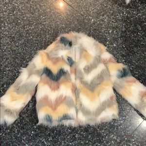 Faux fur coat